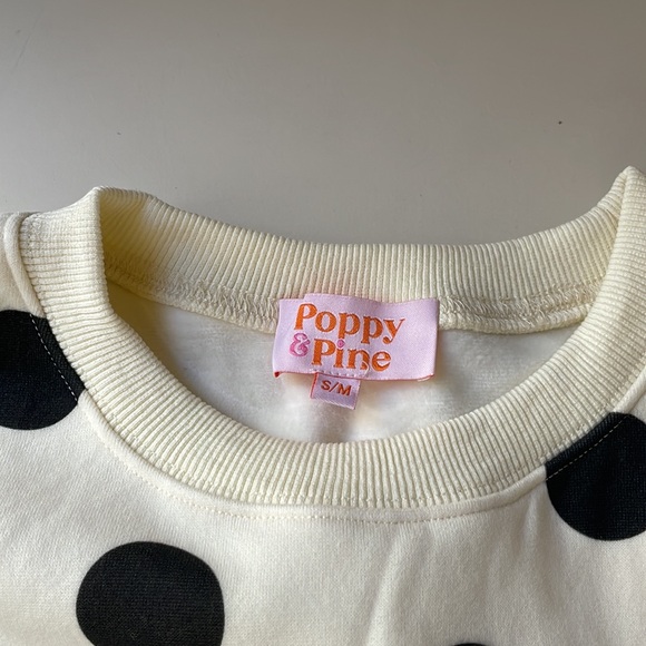 Poppy & Pine Polka Dot Crop Sweatshirt - Picture 3 of 10